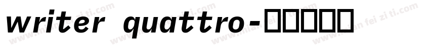 writer quattro字体转换